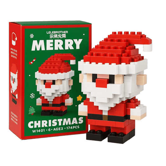 Figurines de Noël en micro-briques