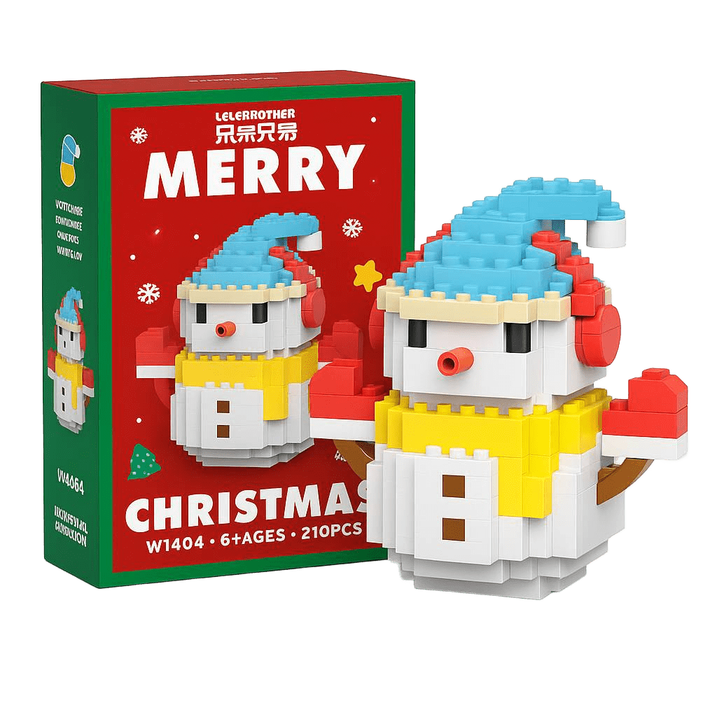 Christmas Micro-Brick Figures