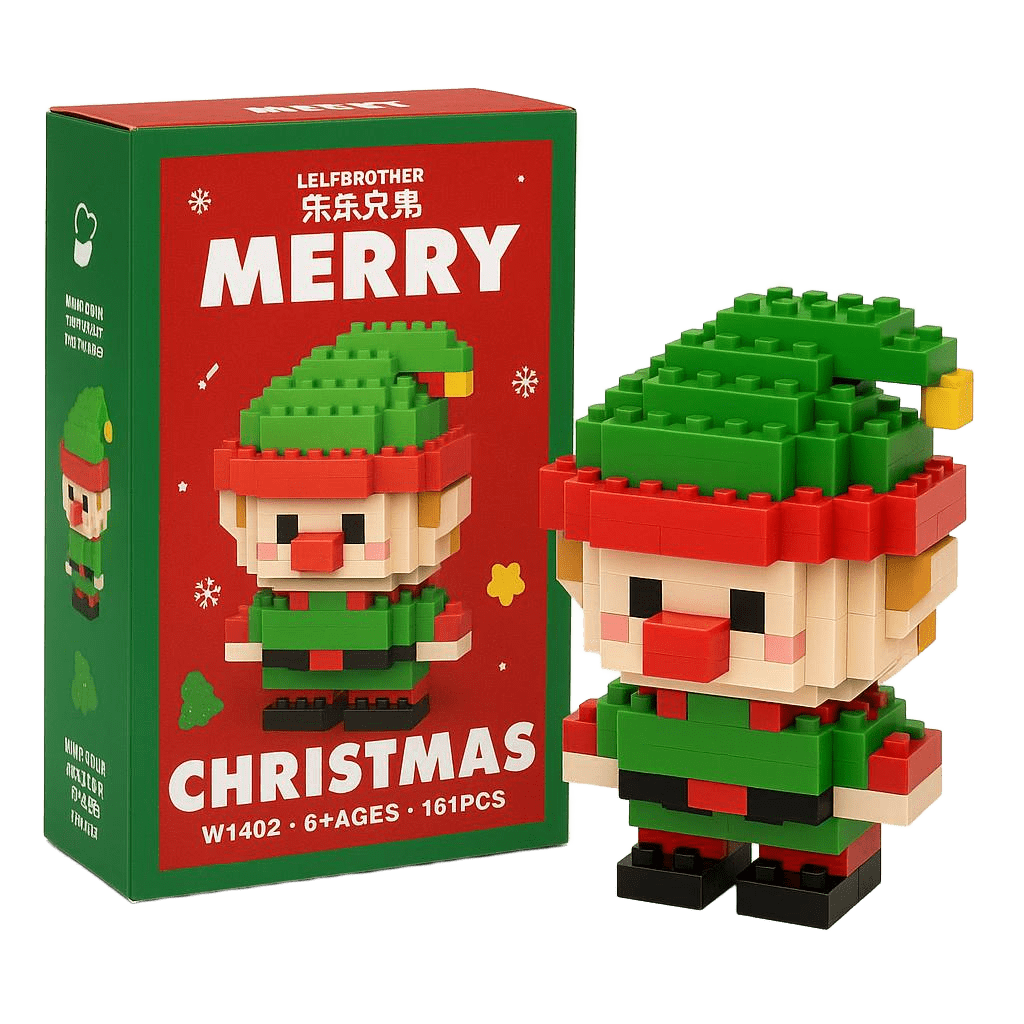 Christmas Micro-Brick Figures