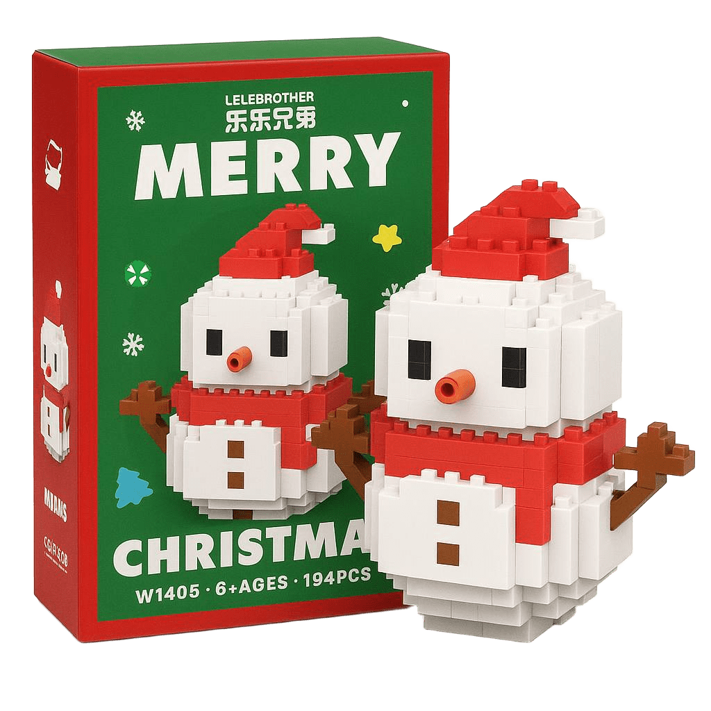 Christmas Micro-Brick Figures