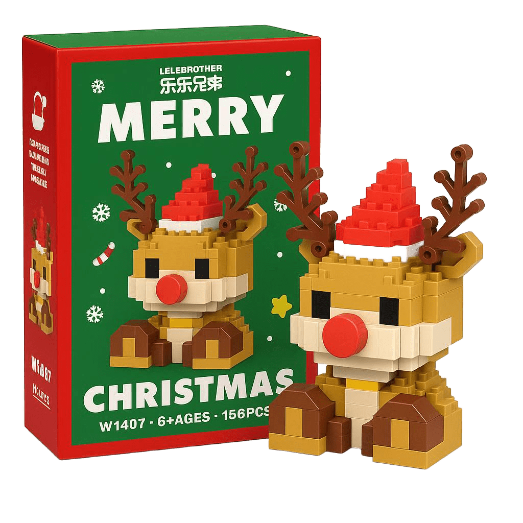 Christmas Micro-Brick Figures