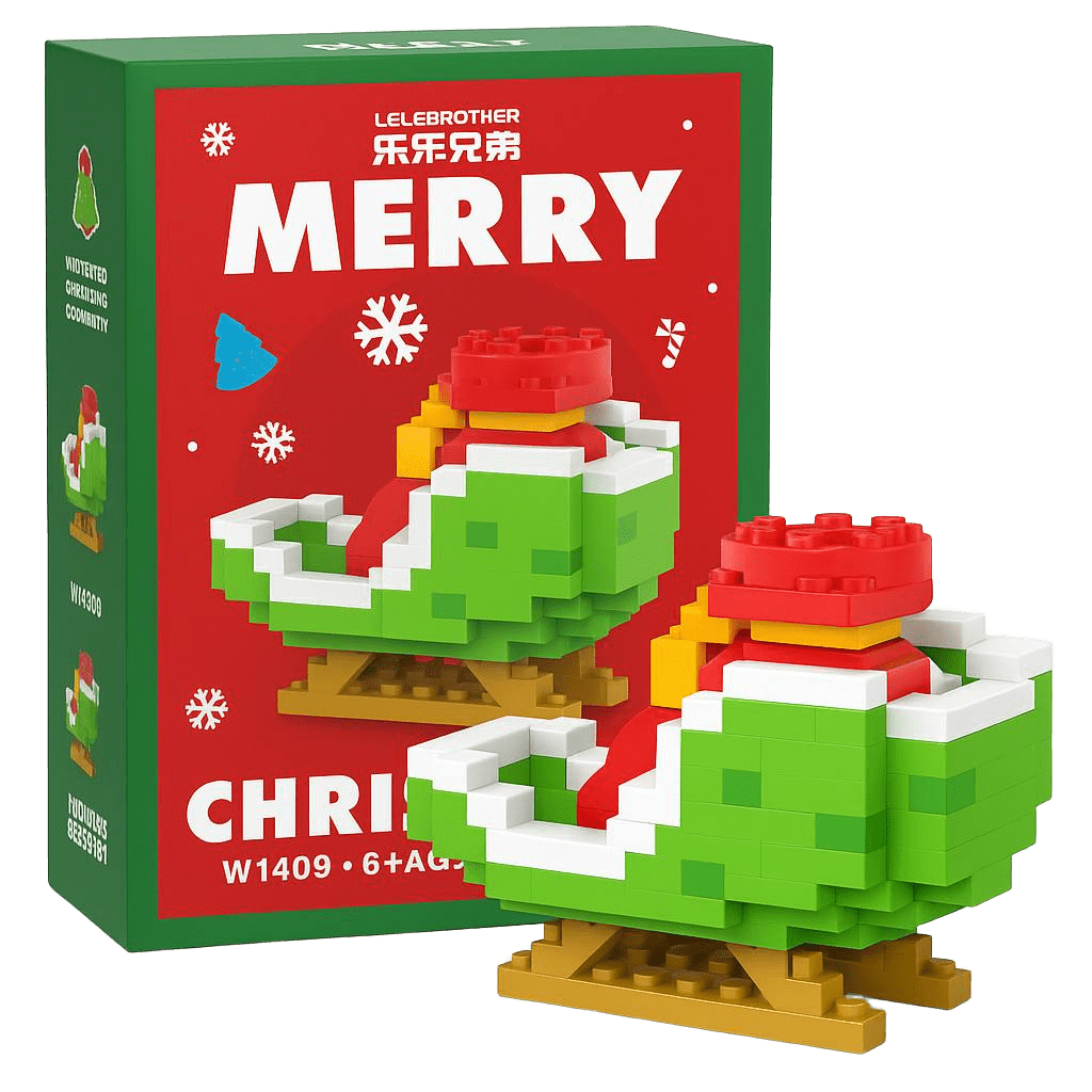 Christmas Micro-Brick Figures