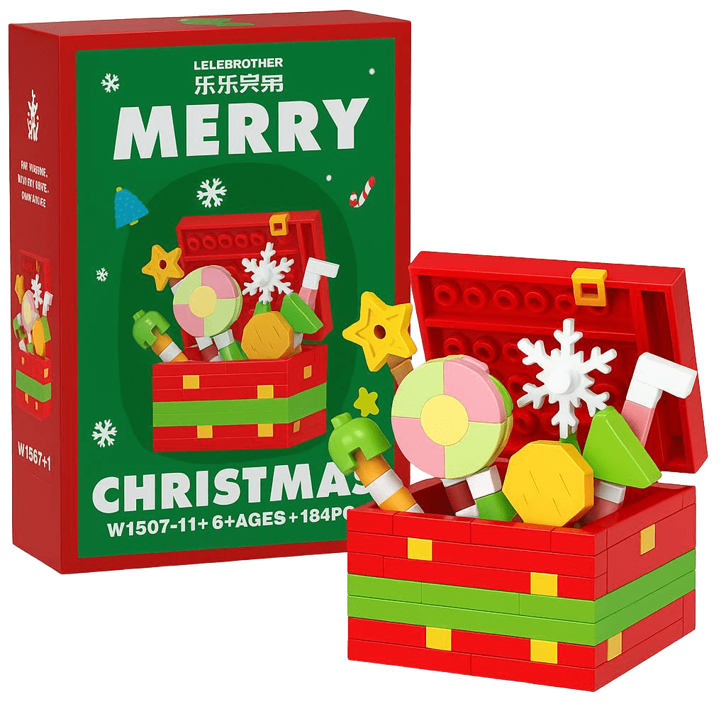 Christmas Micro-Brick Figures