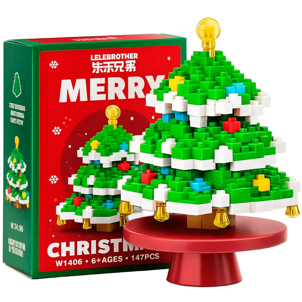 Christmas Micro-Brick Figures